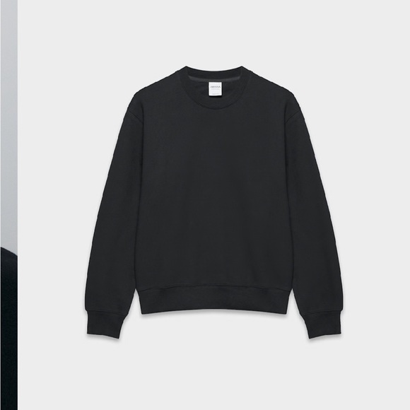 Aritiza sweatfleece Black Crewneck Sweater women M - Picture 4 of 4